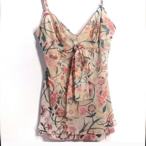 DVF Diane Von Furstenberg 100% silk floral blouse